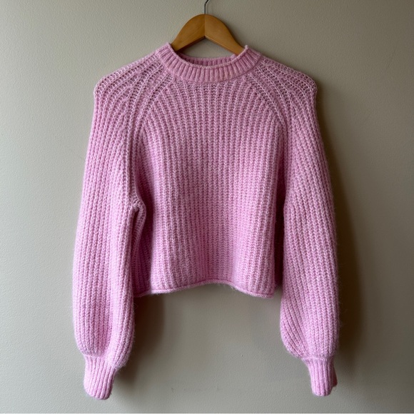 Zara Light Pink Knit Sweater - Picture 2 of 5